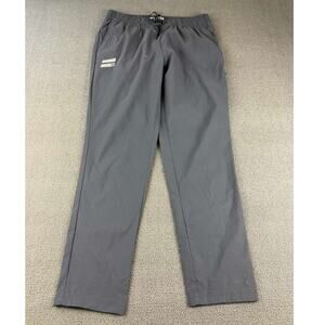 Hurley Jogger Pants Men L Gray‎ Elastic Nylon Performance Drawstring Activewear